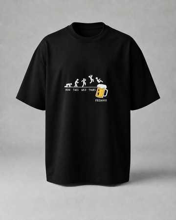 Friday Evolution Premium Oversize Tişört