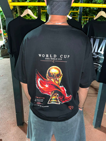 WORLD CUP TÜRKİYE Özel Tasarım Oversize Tişört