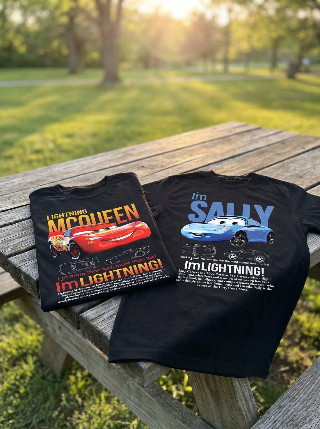 McQueen & Sally Couple Oversize Tişört Seti